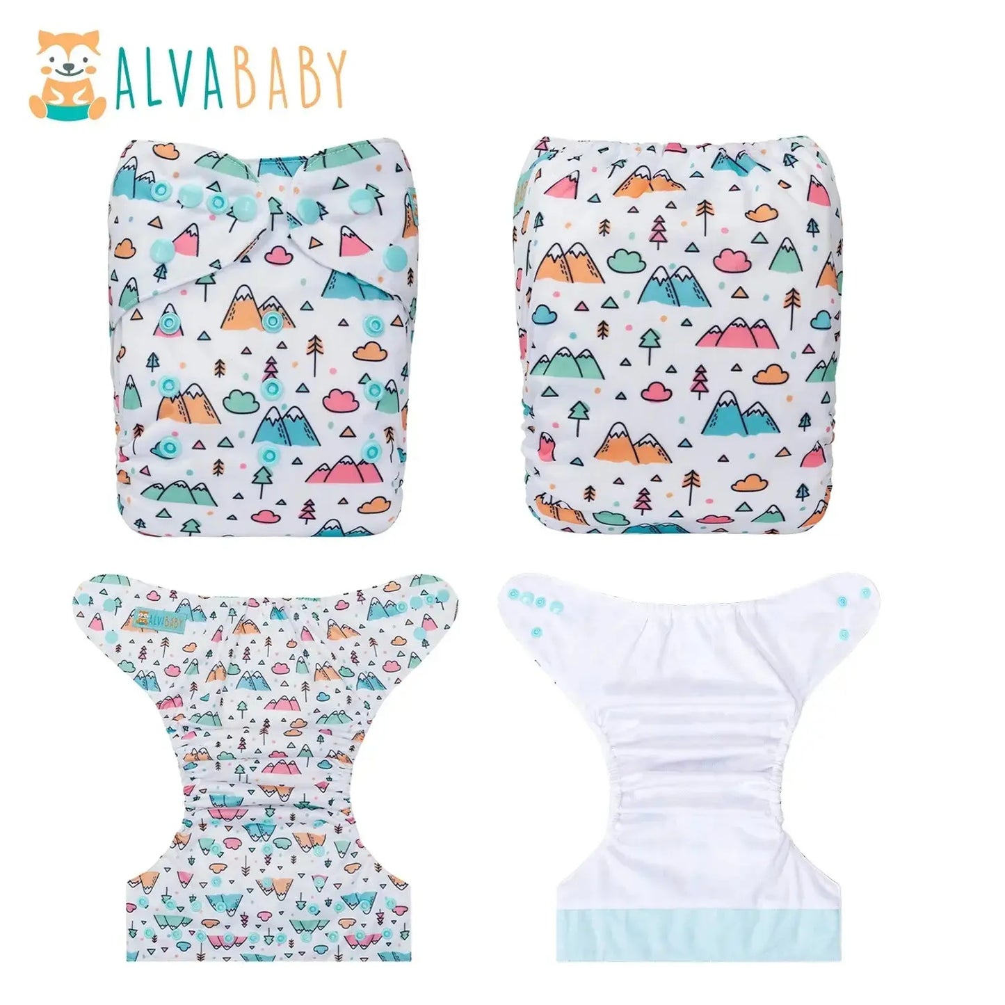 Pañal ecologico de tela para bebé. Interior SPORT - AWJ- AlvaBaby®  