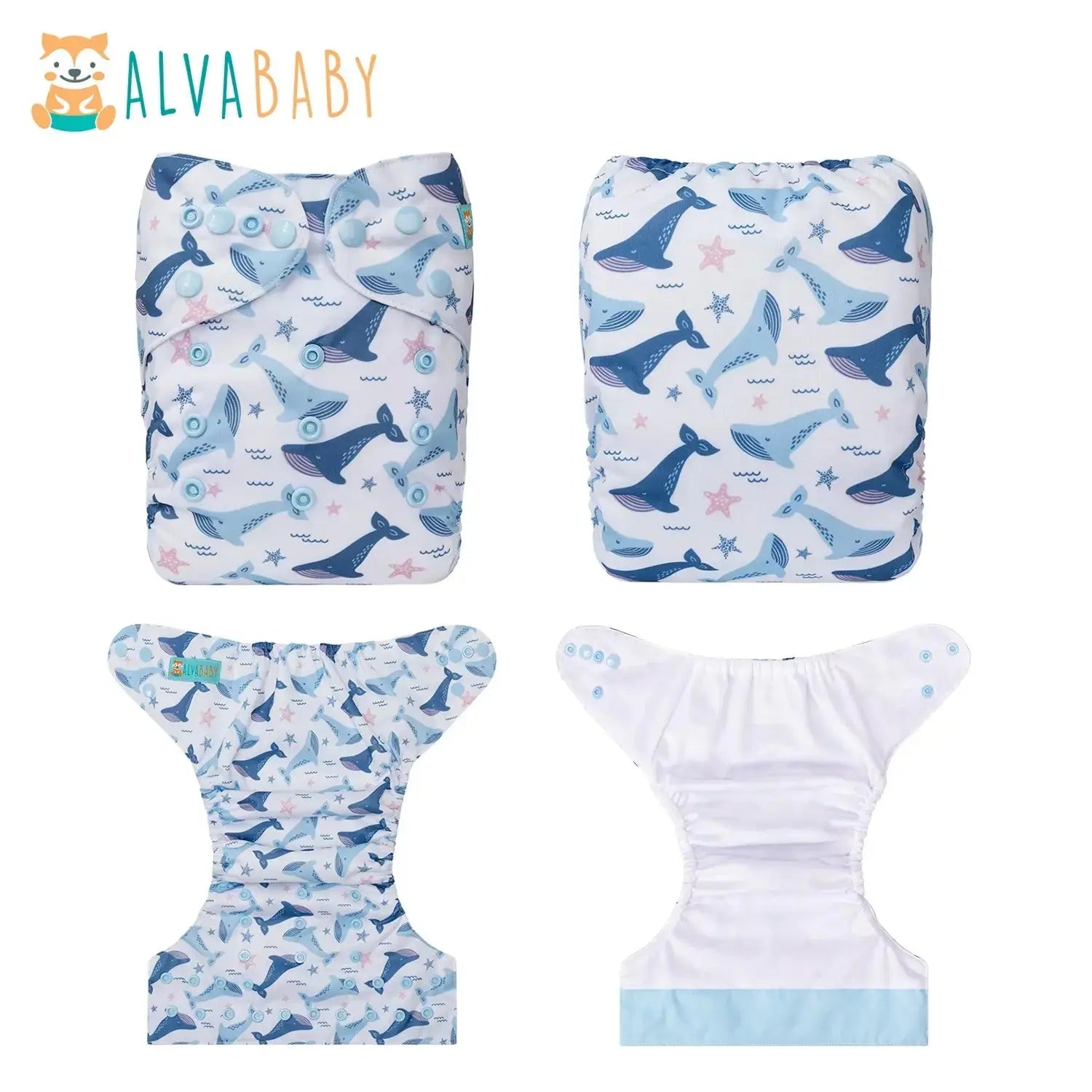Pañal ecologico de tela para bebé. Interior SPORT - AWJ- AlvaBaby®  