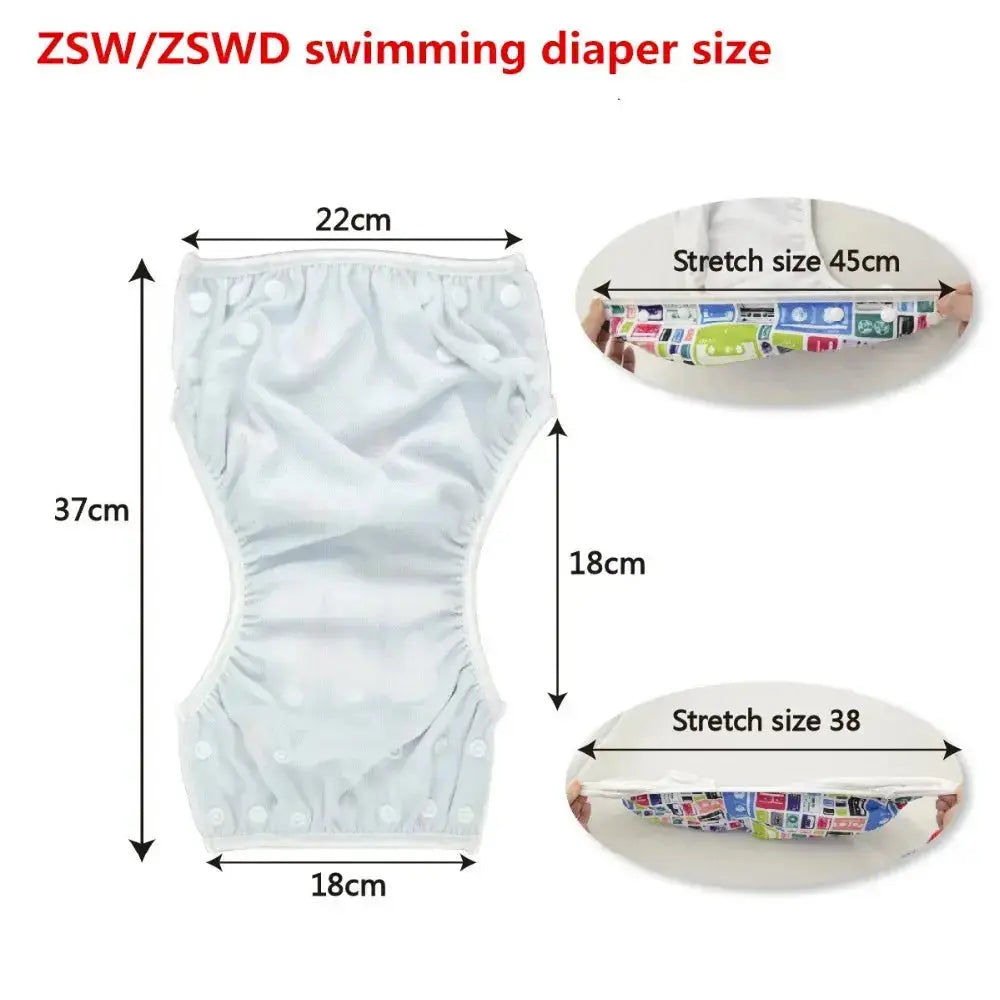 Pañal para Natación JUNIOR ZSW26A - ALVABABY - AlvaBaby Mexico Pañales de Tela