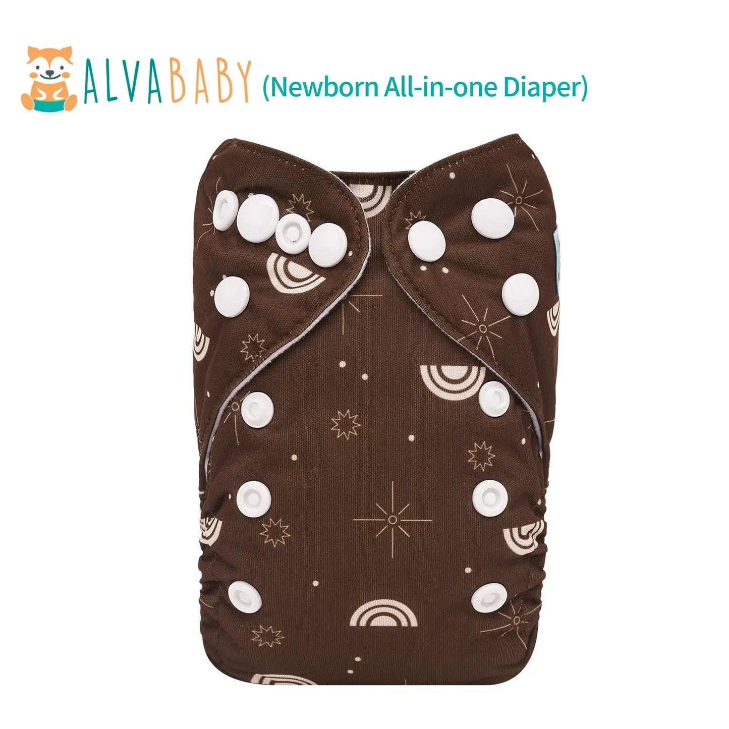 U Pick ALVABABY Newborn AIO diaper Reusable All-In-One Newborn Cloth Diaper with Pocket Sewn-in 1pc 4-layer Bamboo Insert ALVAMEXICO   82.31