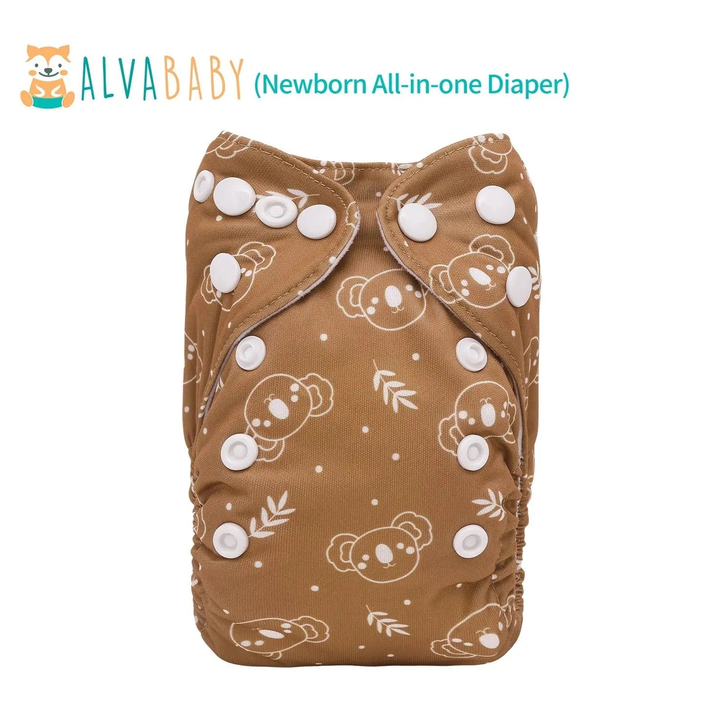 U Pick ALVABABY Newborn AIO diaper Reusable All-In-One Newborn Cloth Diaper with Pocket Sewn-in 1pc 4-layer Bamboo Insert ALVAMEXICO   80.62