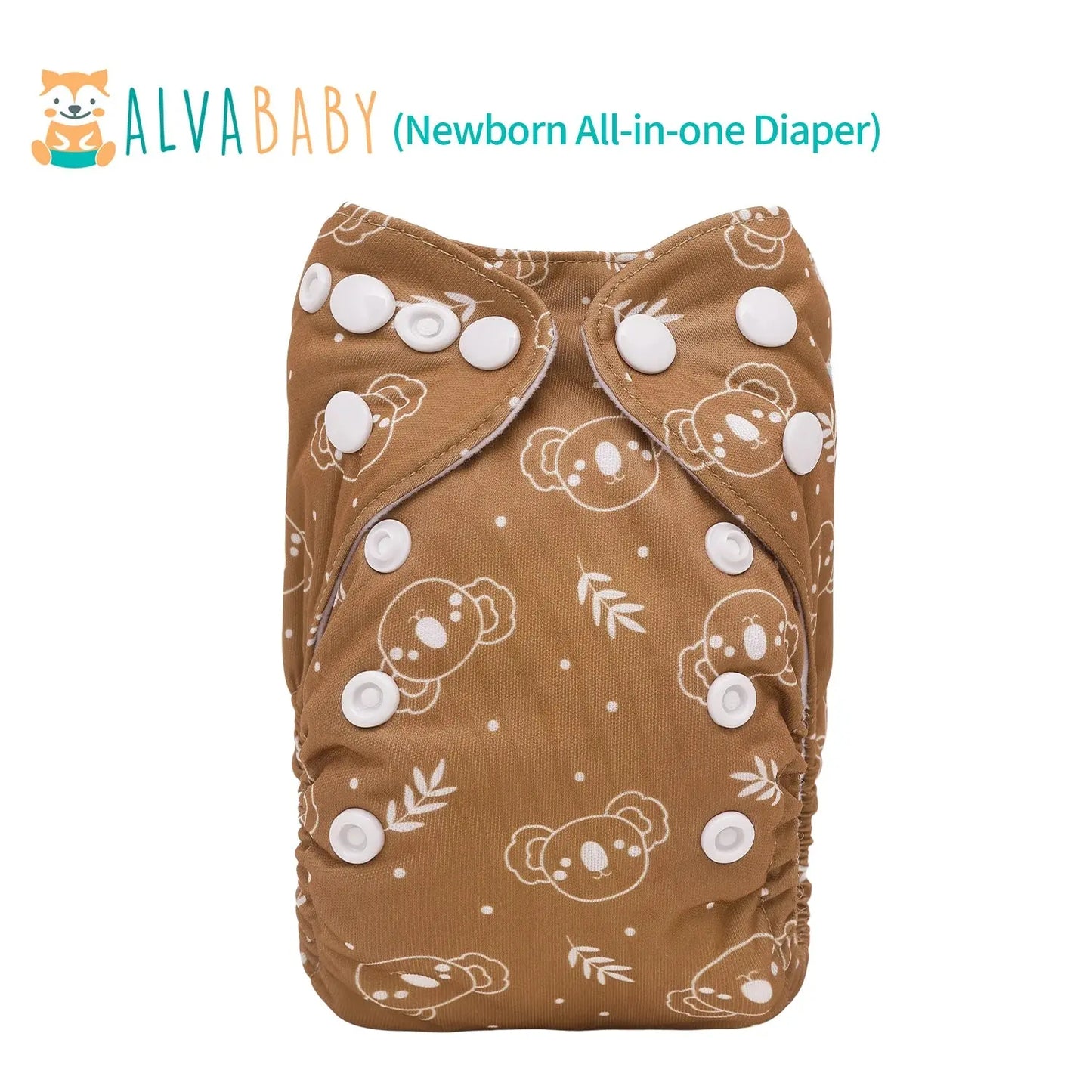 U Pick ALVABABY Newborn AIO diaper Reusable All-In-One Newborn Cloth Diaper with Pocket Sewn-in 1pc 4-layer Bamboo Insert ALVAMEXICO   80.62
