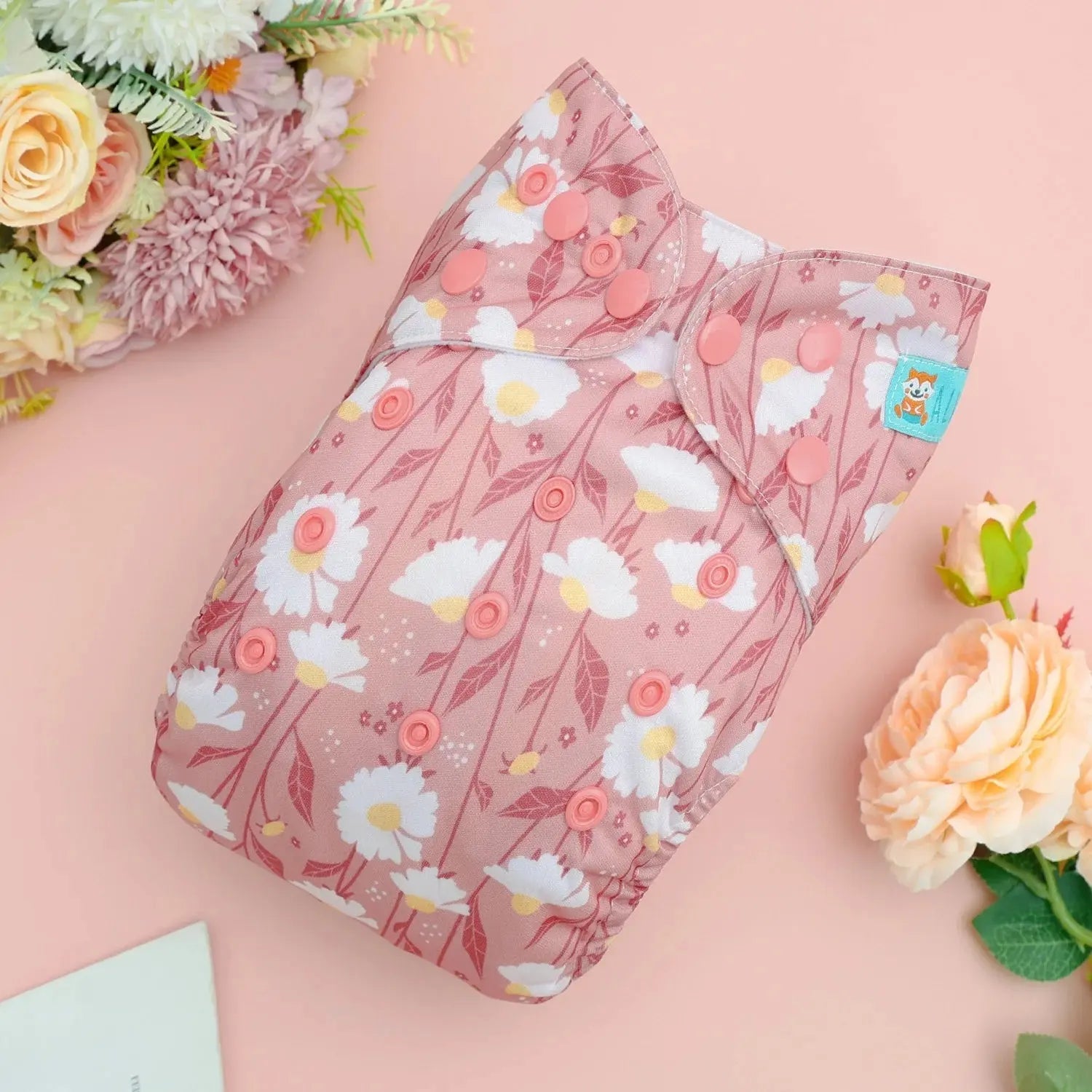 U Pick ALVABABY Newborn AIO diaper Reusable All-In-One Newborn Cloth Diaper with Pocket Sewn-in 1pc 4-layer Bamboo Insert ALVAMEXICO  