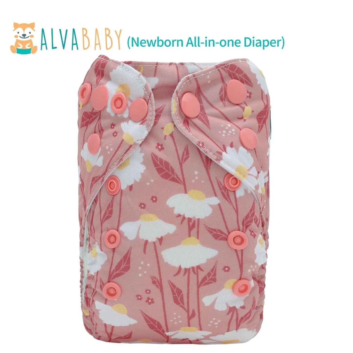 U Pick ALVABABY Newborn AIO diaper Reusable All-In-One Newborn Cloth Diaper with Pocket Sewn-in 1pc 4-layer Bamboo Insert ALVAMEXICO   82.31