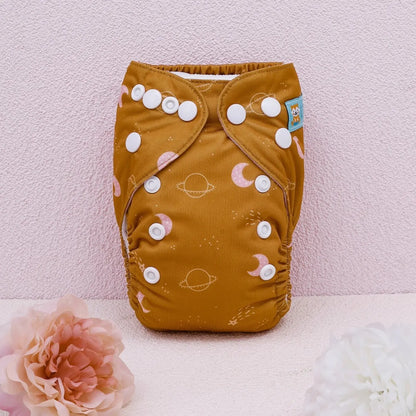 U Pick ALVABABY Newborn AIO diaper Reusable All-In-One Newborn Cloth Diaper with Pocket Sewn-in 1pc 4-layer Bamboo Insert ALVAMEXICO  