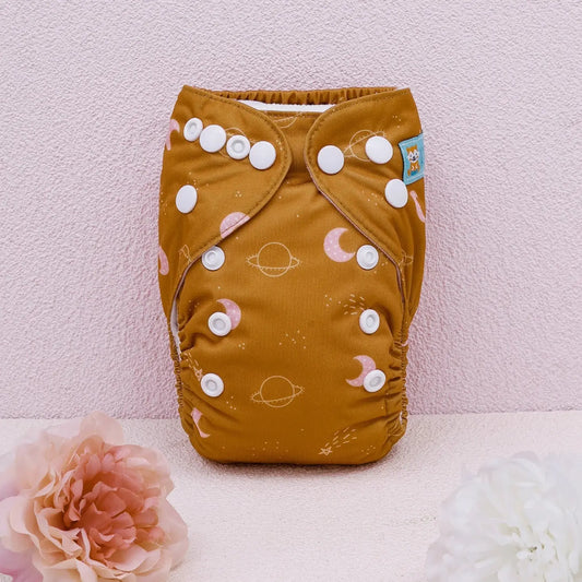 U Pick ALVABABY Newborn AIO diaper Reusable All-In-One Newborn Cloth Diaper with Pocket Sewn-in 1pc 4-layer Bamboo Insert ALVAMEXICO  