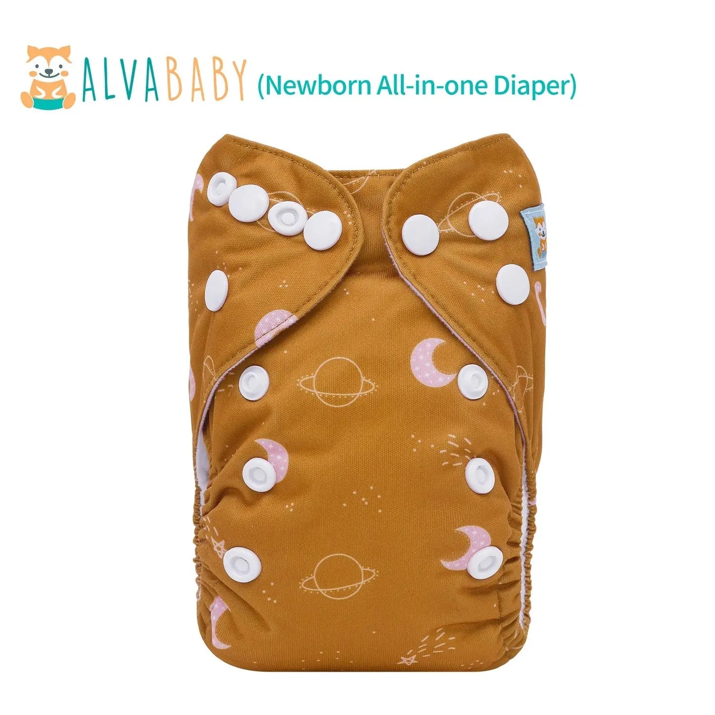 U Pick ALVABABY Newborn AIO diaper Reusable All-In-One Newborn Cloth Diaper with Pocket Sewn-in 1pc 4-layer Bamboo Insert ALVAMEXICO   82.31