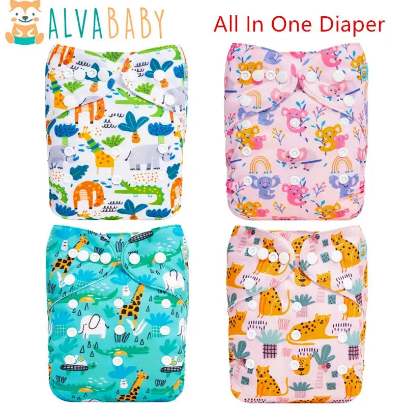 Pañal unitalla de bolsillo TODO EN UNO AIO - ALVABABY AlvaBaby Mexico Pañales de Tela  