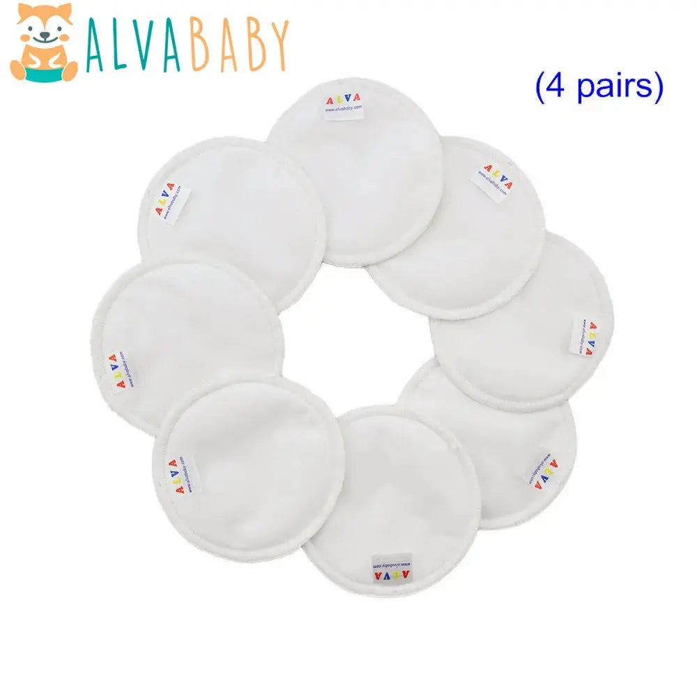 Protectores de lactancia - ALVABABY Reusable Bamboo Breast Pad Nursing Pads For Mum Reusable PUL Feeding Pad Bamboo Reusable Breast Pads AlvaBaby Mexico Pañales de Tela  