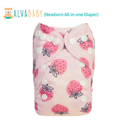 U Pick ALVABABY Newborn All-In-One Cloth Diaper with Pocket Sewn-in one 4-layer Bamboo Insert ALVAMEXICO   81.14