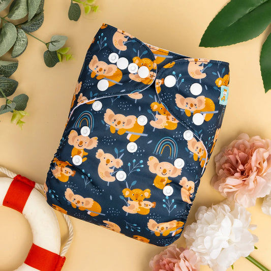 U Pick ALVABABY Reusable AIO Diaper All in one Diaper Sewn-in 1pc 4-layer Bamboo Insert AlvaBaby Mexico Pañales de Tela  