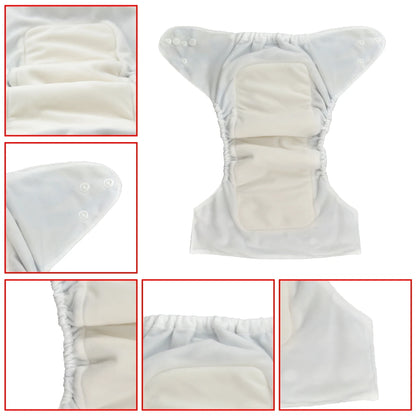 U Pick ALVABABY Reusable AIO Diaper All in one Diaper Sewn-in 1pc 4-layer Bamboo Insert AlvaBaby Mexico Pañales de Tela  