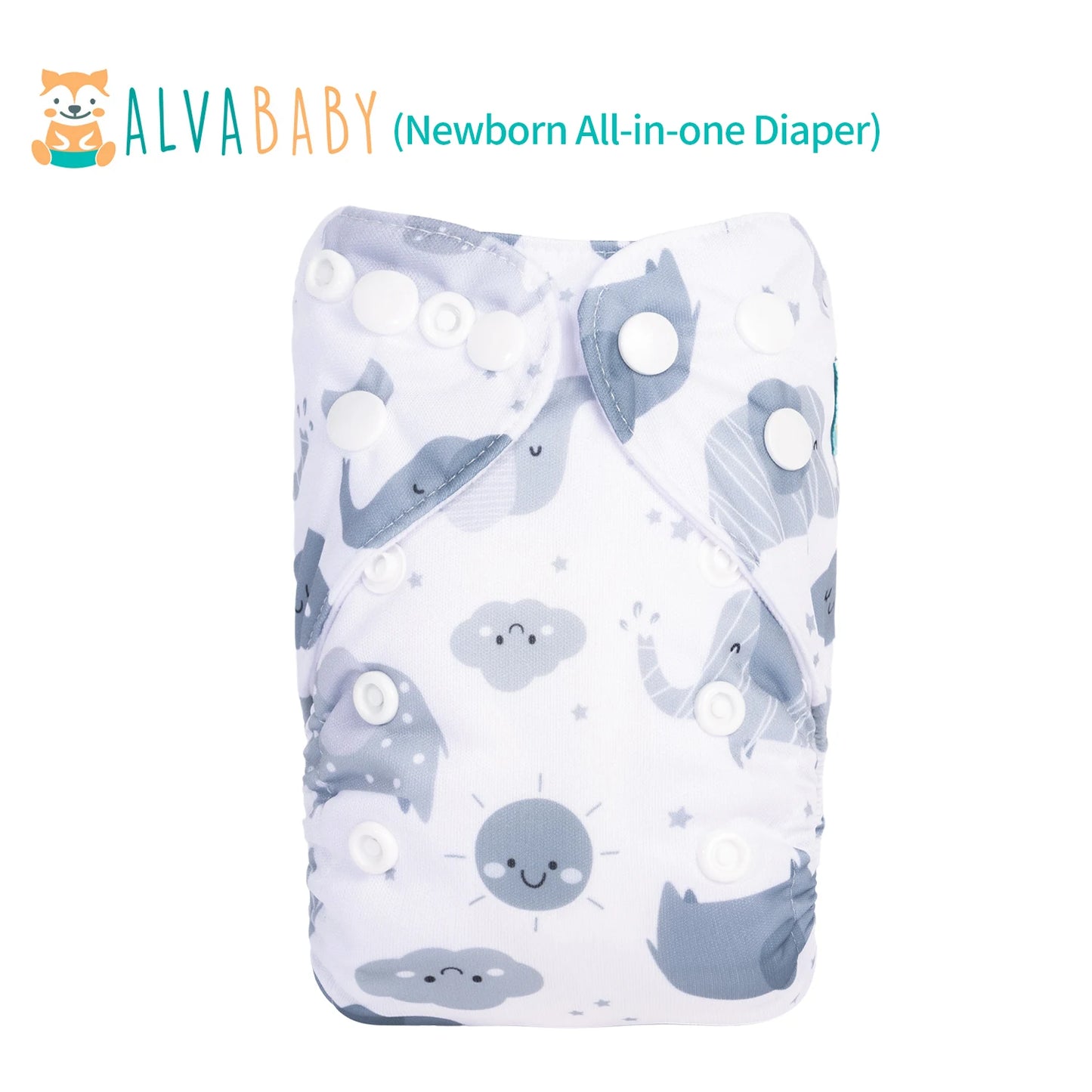 U Pick ALVABABY Newborn All-In-One Cloth Diaper with Pocket Sewn-in one 4-layer Bamboo Insert ALVAMEXICO   82.98