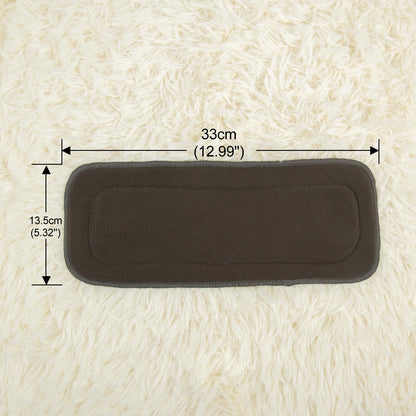 10 Insertos de bambú CHARCOAL 4 CAPAS