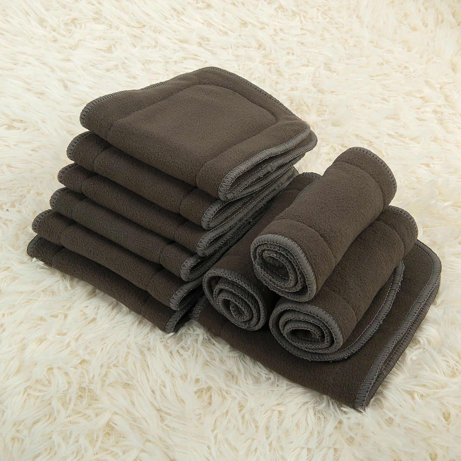 10 Insertos de bambú CHARCOAL 4 CAPAS