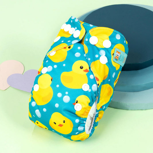 U Pick ALVABABY Newborn AIO diaper Reusable All-In-One Newborn Cloth Diaper with Pocket Sewn-in 1pc 4-layer Bamboo Insert ALVAMEXICO  