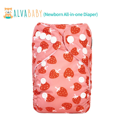 U Pick ALVABABY Newborn All-In-One Cloth Diaper with Pocket Sewn-in one 4-layer Bamboo Insert ALVAMEXICO   84.08