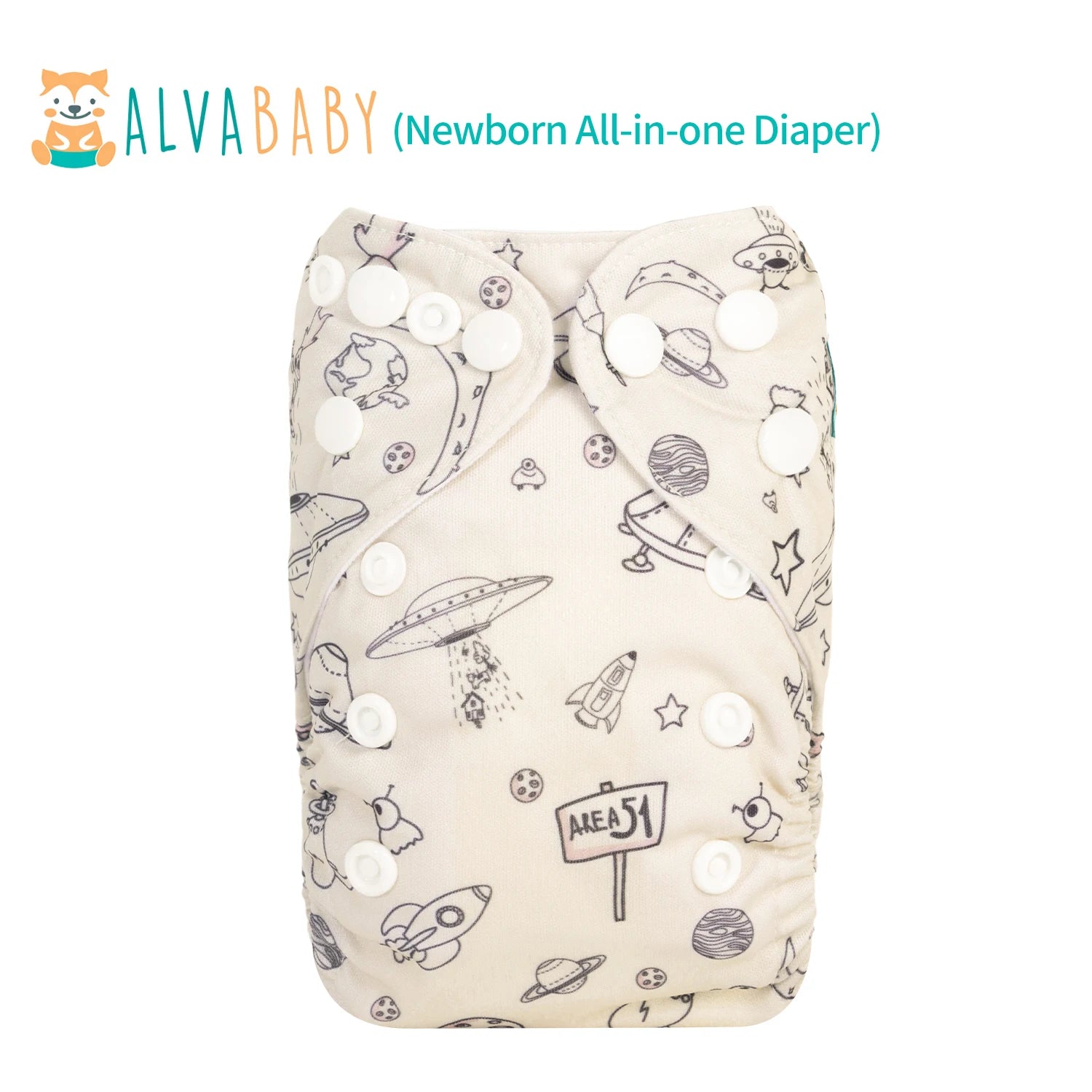 U Pick ALVABABY Newborn All-In-One Cloth Diaper with Pocket Sewn-in one 4-layer Bamboo Insert ALVAMEXICO   81.32