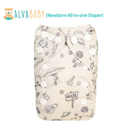 U Pick ALVABABY Newborn All-In-One Cloth Diaper with Pocket Sewn-in one 4-layer Bamboo Insert ALVAMEXICO   81.32