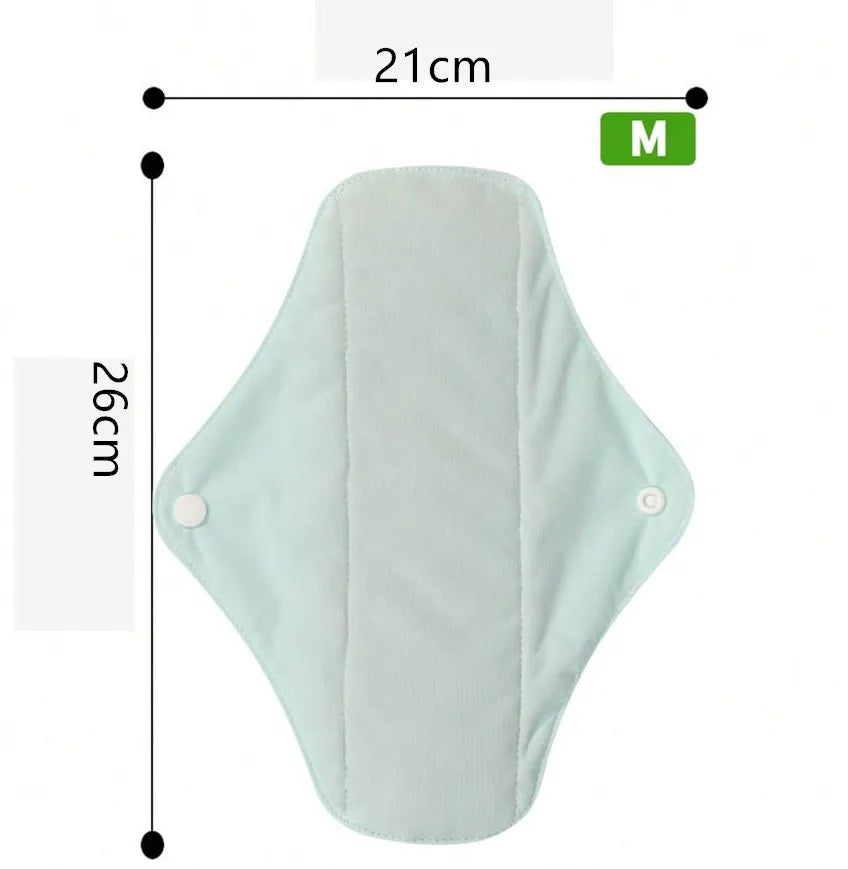 (4pcs pads + 1pc bag) Reusable Sanitary Pads Bamboo Charcoal Napkin Washable Menstrual Pads Cloth Women Hygiene Sanitary Towels ALVAMEXICO  