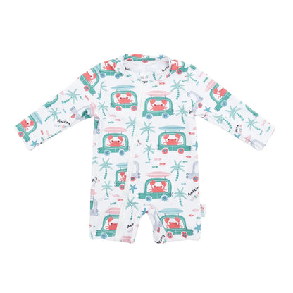 ALVABABY Long Sleeve Baby/Toddler Boy Girl Rash Guard Sets, UPF 50+ Sun Protection One Piece Zipper Bathing Suit Swimsuit ALVAMEXICO   183.18