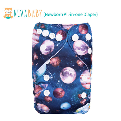 U Pick ALVABABY Newborn All-In-One Cloth Diaper with Pocket Sewn-in one 4-layer Bamboo Insert ALVAMEXICO   83.53