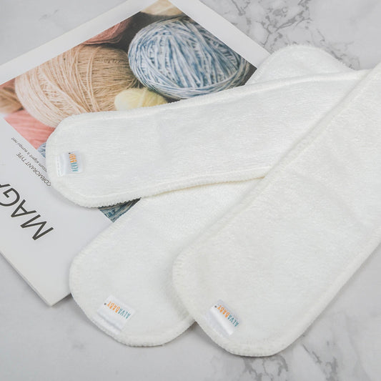 (10 pieces/lot) ALVABABY Newborn Microfiber Inserts Absorbent 3 layer Baby Newborn Diaper Insert ALVAMEXICO  