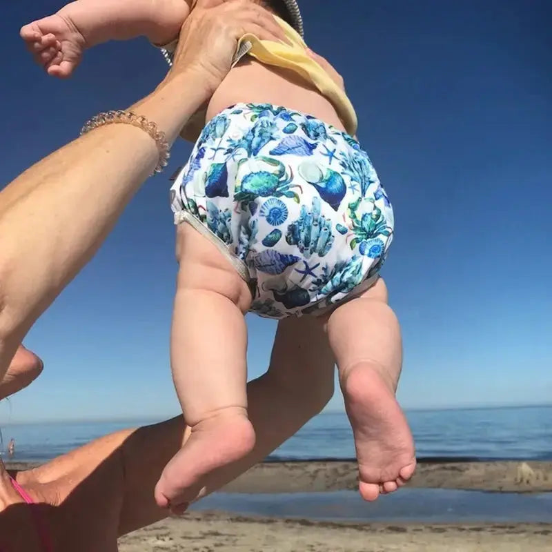 3PCS ALVABABY Mesh Cloth Inner Swimming Diapers For Pool Reusable Beach Swim Underpants Swim Diaper For Baby Under 1 year Old ALVAMEXICO  