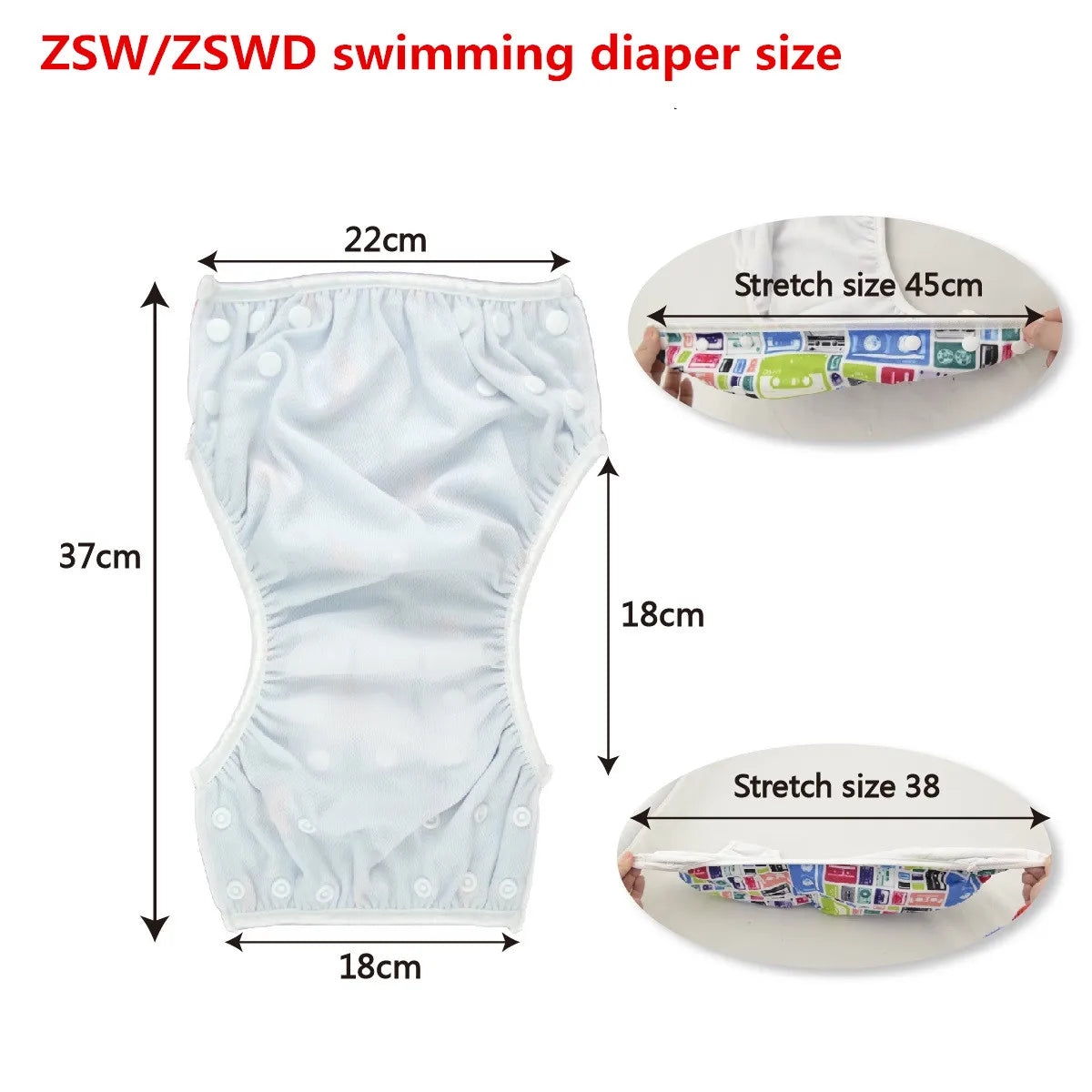 U Pick Alvababy Big Size Swim Diaper Fashion Reusable Swim Nappy for Babies 1-3 years Old AlvaBaby®  