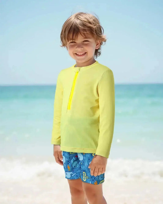 12M-5T Boys Long Sleeve Rash Guard Set ALVABABY UPF 50+ Sun Protection Baby Toddler Swimsuit Swimwear Swim Trunks Bathing Suit ALVAMEXICO  