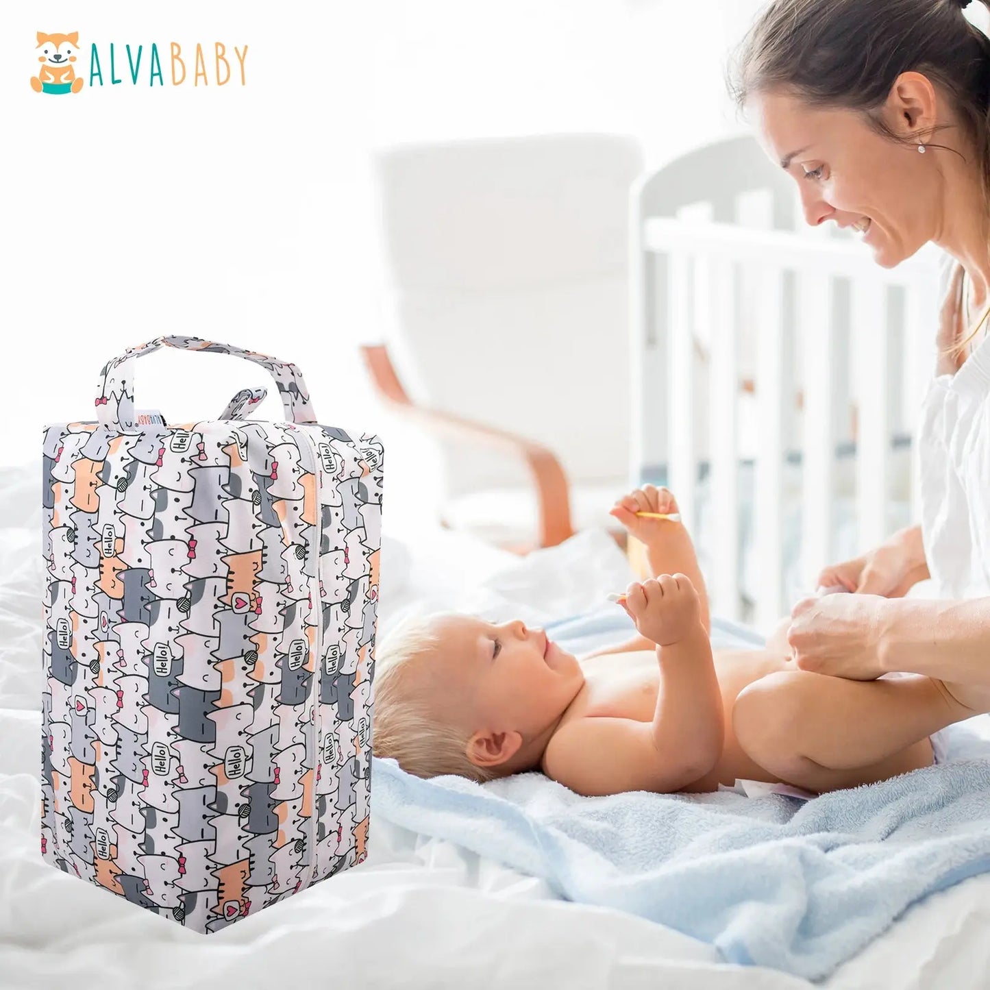 U PICK ALVABABY Diaper Pod with Double TPU Layers Cloth Diaper Bag Reusable Diaper Bag  Waterproof Nappy Bag AlvaBaby Mexico Pañales de Tela  