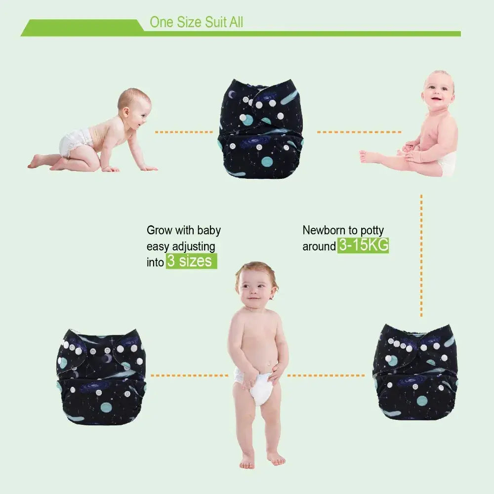 (50 pieces/lot) ALVABABY Digital Positioned Washable Baby Cloth Diapers with Microfiber Insert AlvaBaby Mexico Pañales de Tela  